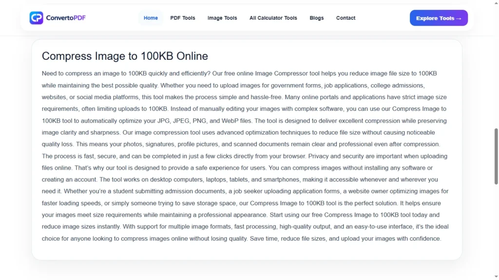 compress image to 100kb