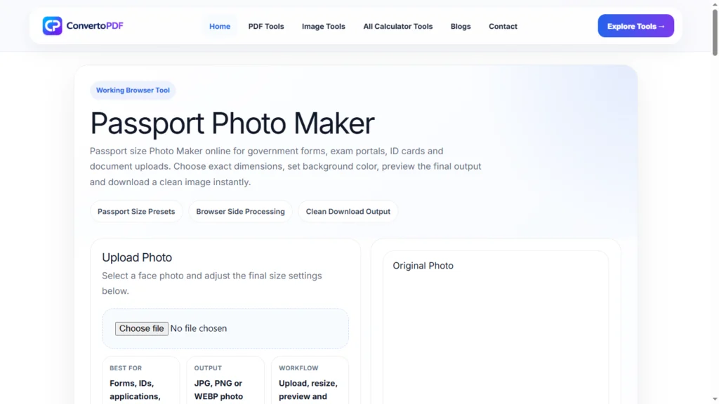 Passport Size Photo Maker