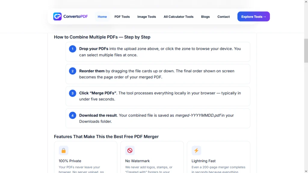 merge pdf online free