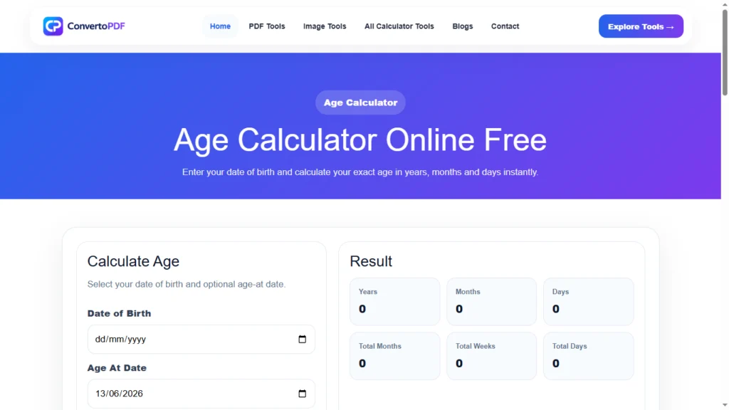 age calculator