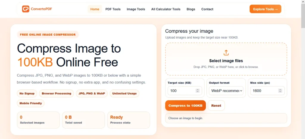 compress image to 100kb