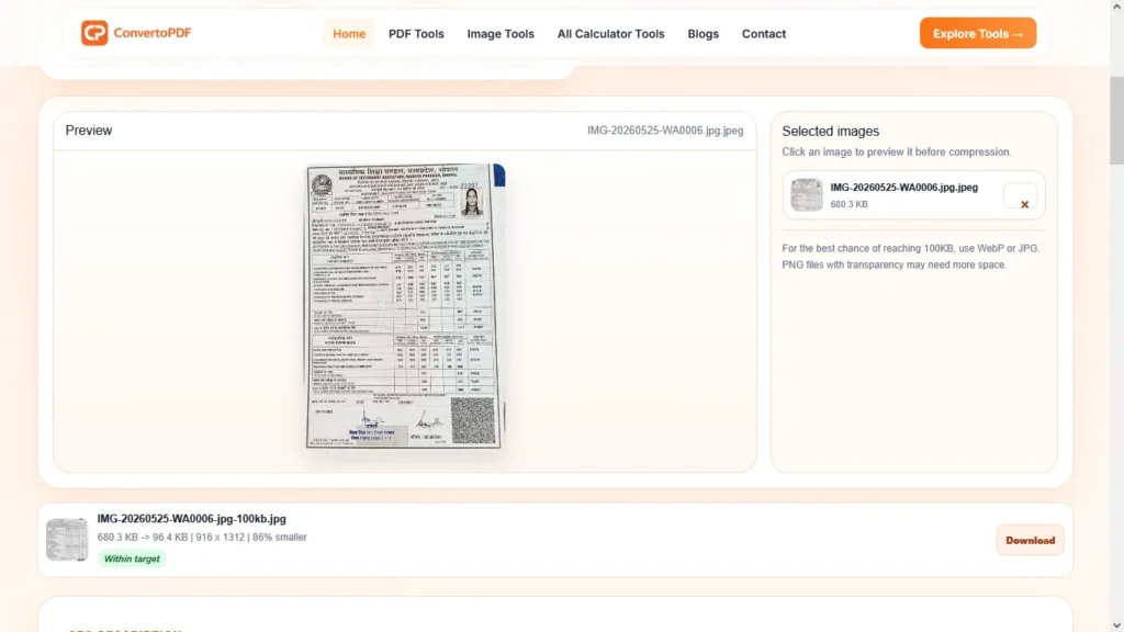 Compress Image Online Free