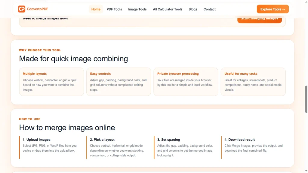 merge images